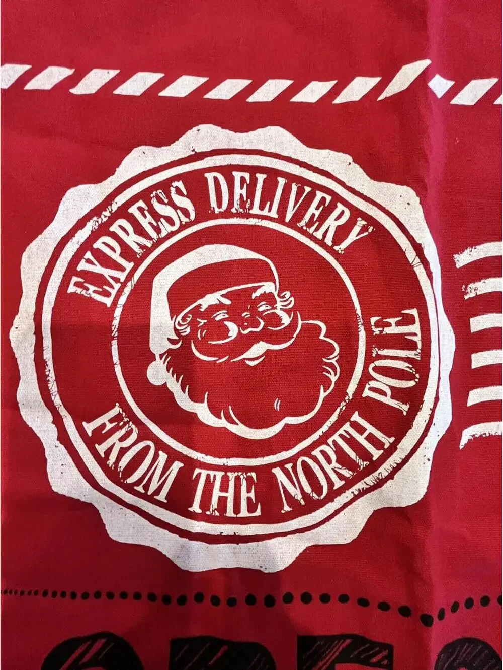 Big Santa Gift Sack Christmas Heavy Cotton Santa Gift Bag  12